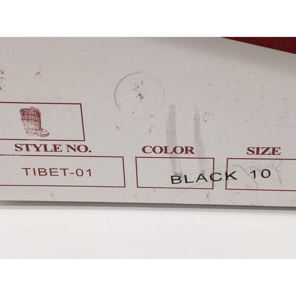 Nature Breeze Black Tibet Drape Long Fur Accent Boots 10 Women's - Picture 10 of 10